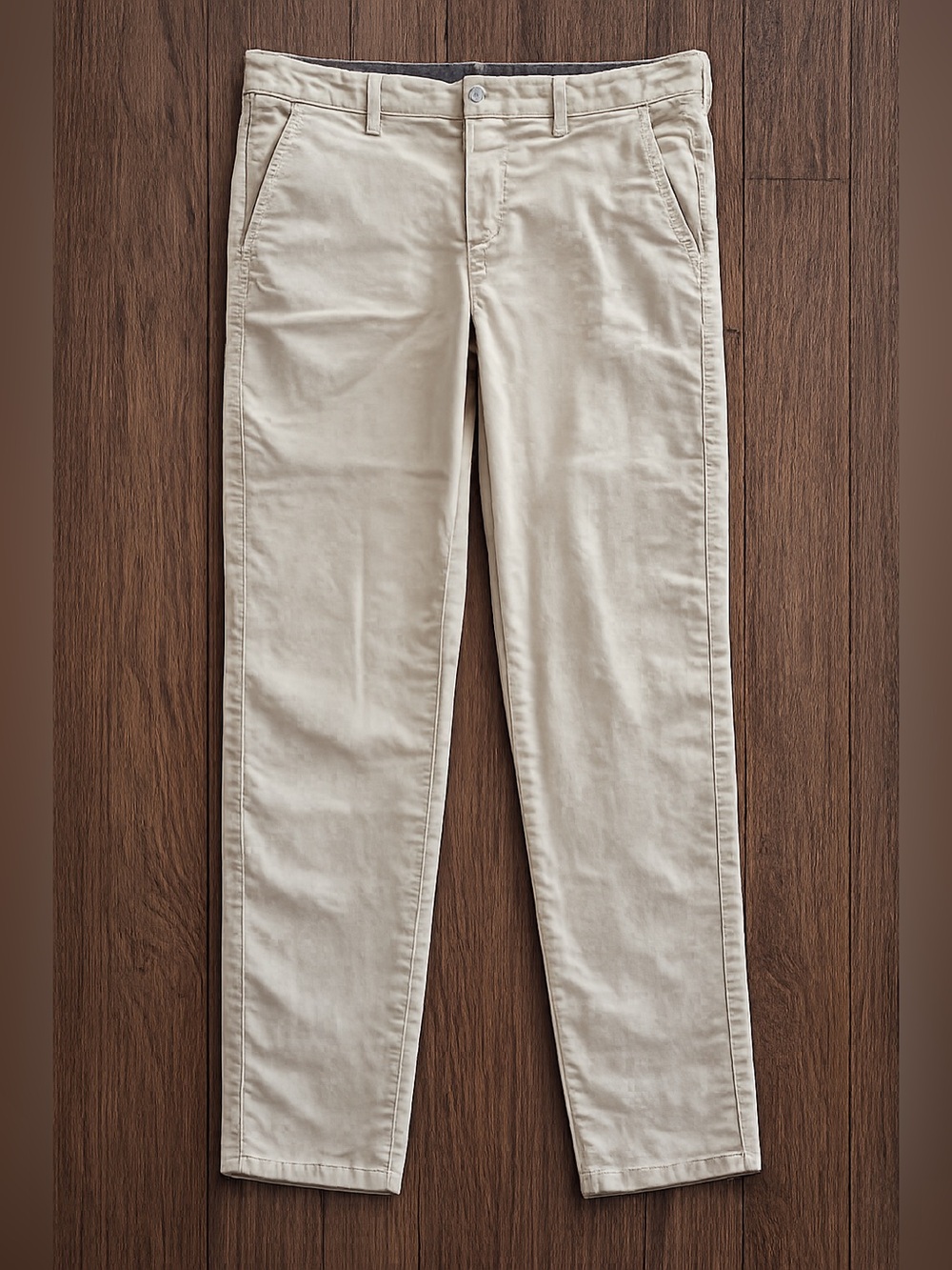 Nordstrom Boys Slim Straight Chino Khaki Pants Tan Adjustable Waist Big Kid  18